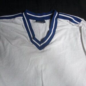 Vintage 70s Striped V-Neck Ringer T-Shirt